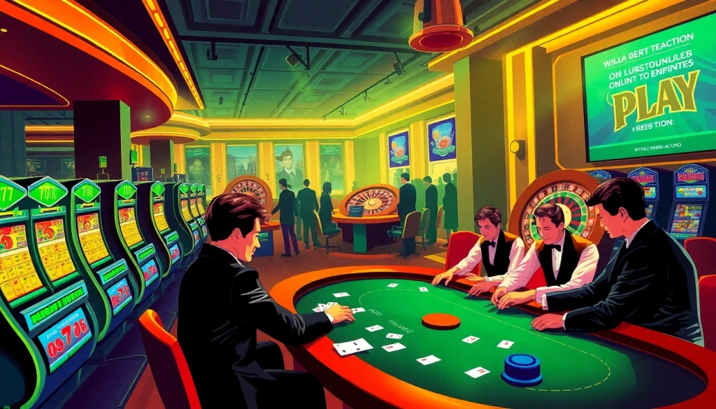 Gamble at https://rr88.auction/ in a lively casino with poker games and roulette excitement.