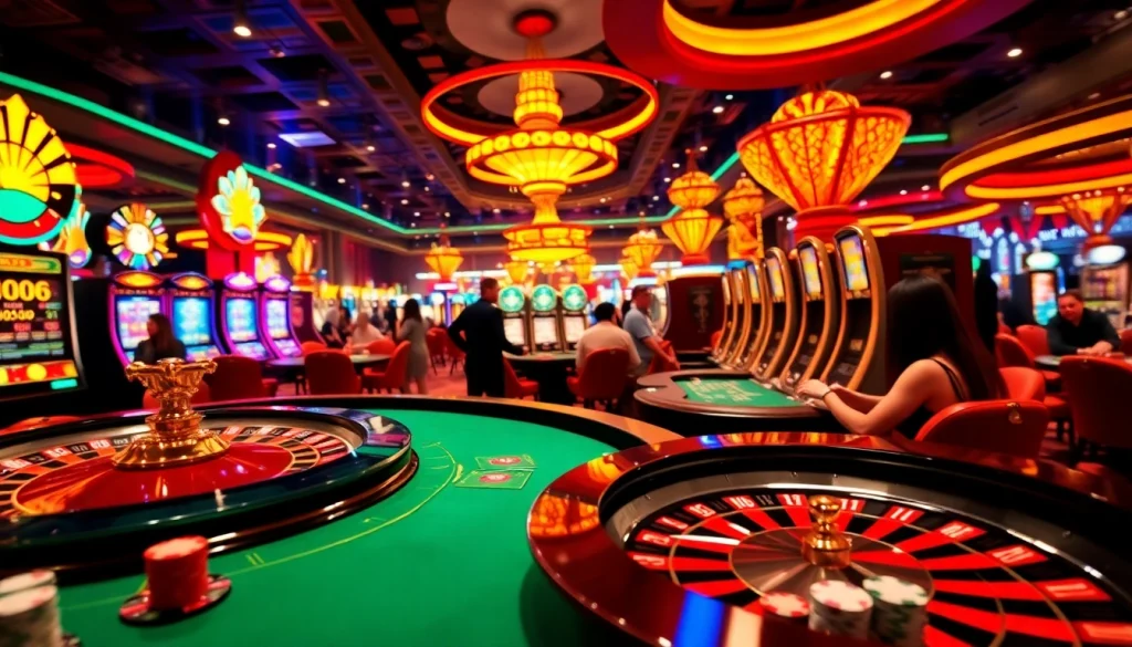 Gambling excitement with players at https://78win.school/ enjoying blackjack and poker in a lively casino setting.